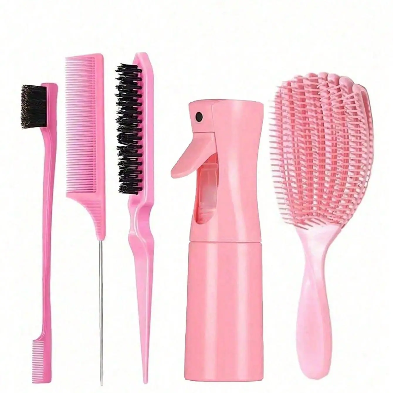 Hair Styling Tool Set, Long Rat Tail Comb with Blade Tip, Hair Separator for Styling Curls, Suitable for Wet/Dry Hair, Ideal for Curls, Combs for Hair Stylist, Curly Hair Comb
