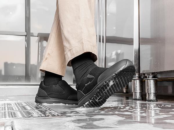 Bruno Marc Men's Work Shoes Non Slip Shoes, Slip-on Lightweight Restaurant or Food Service Loafers