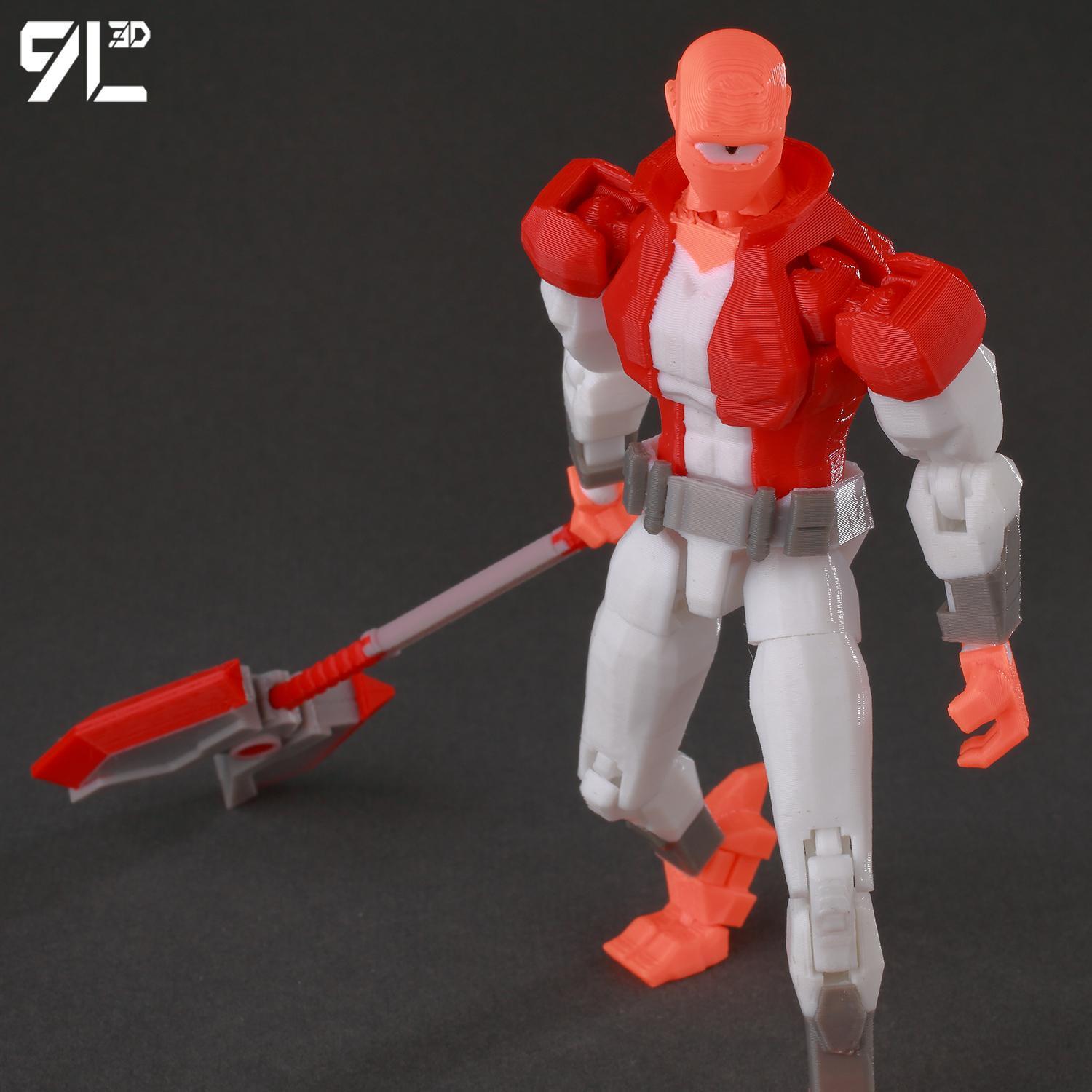9L3D Printed Invincible Toy Action Figures Anime Model Lucky Dummy13 Superheroes One-Eyed Allen Multi-Jointed Toy Ornaments Gift