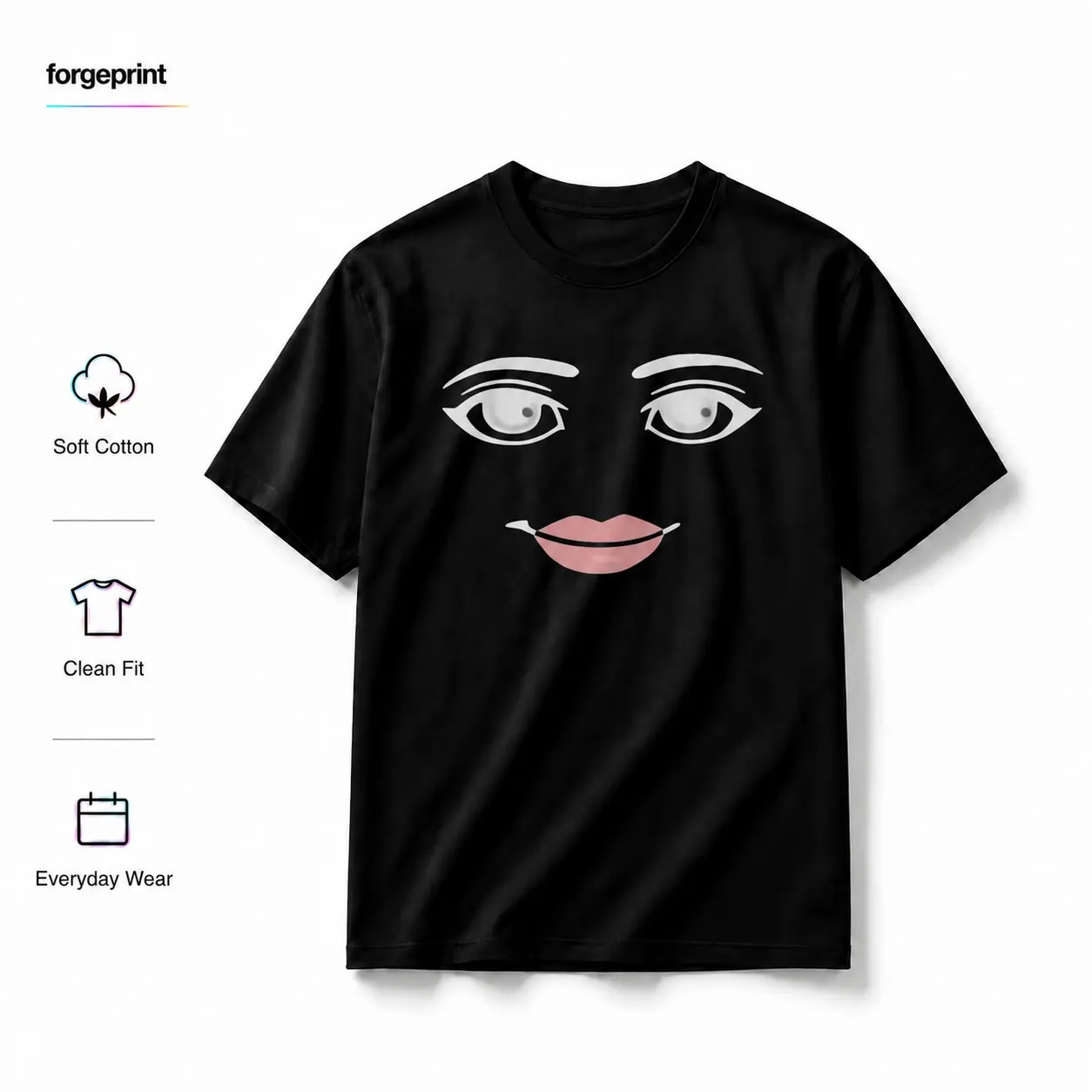 Round Neck Short Sleeve Clothing Novelty Harajuku Streetwear Robot Robloxs Woman Face Game Tshirt Aesthetic Clothes