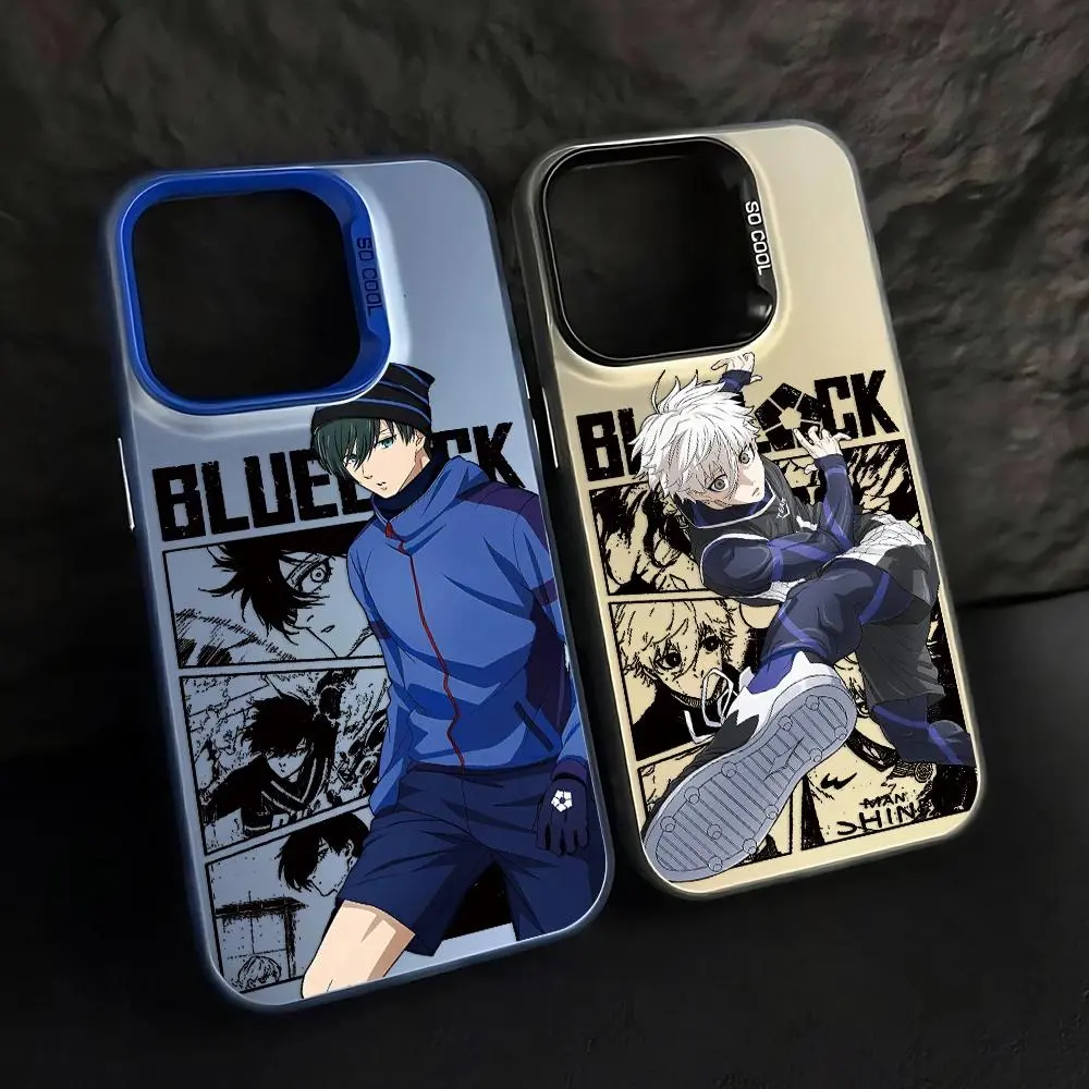Cool Anime B-Blue L-LockS Custom Smartphone Case - Protective Handheld Casing, Mobile Phone Accessories for iPhone 17 Pro Max, Air, 16, 15, 14, 13, 12, 11 Pro Max Devices