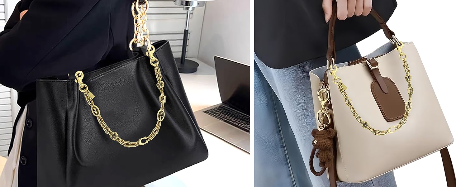Chain Charm for Handbag, Purse Wallet &Pants Chain Jean Chains, Vintage Bag Strap Chains Extender