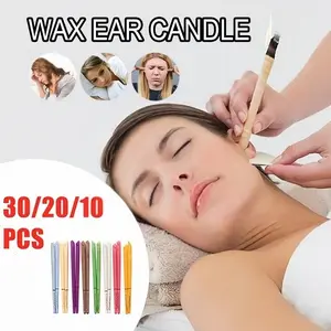Aromatherapy Ear Candles, Random Colors, 10/20/30 Pieces, Relaxing Ear Care, Beauty Salon Use, Gift Idea, Post-Workout Relief