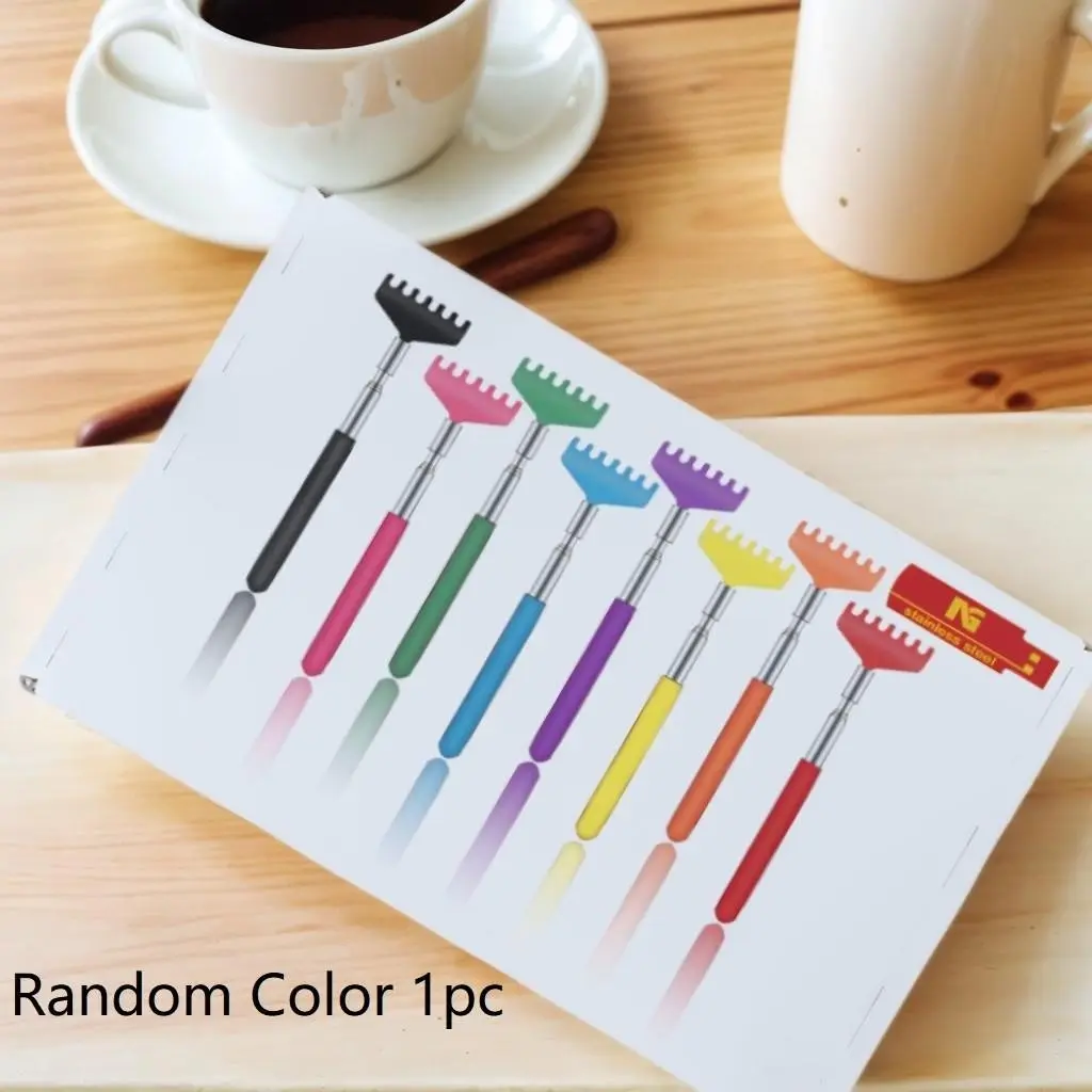 Portable Adjustable Handle Scratch Comb, Multi-Color Set, Body Massage Tool for Men, Women, Kids, Pets, Ideal for Father's Day, Valentine's Day, Back-To-School Season