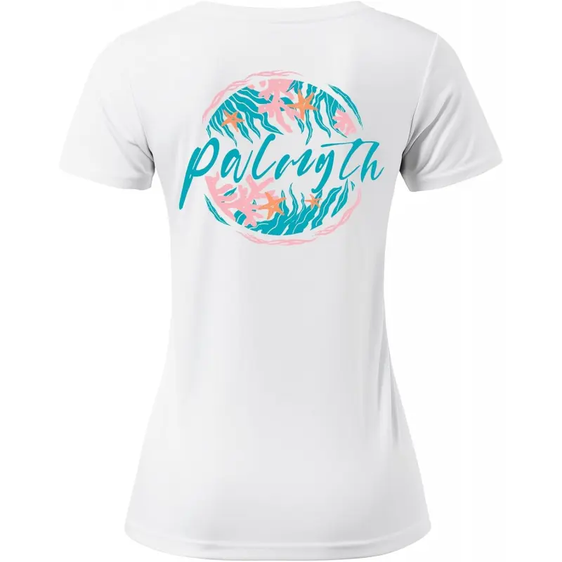 Palmyth Fishing Shirts for Women UPF 50+ Sun Protection Short Sleeve Lightweight Quick-Dry T-Shirt