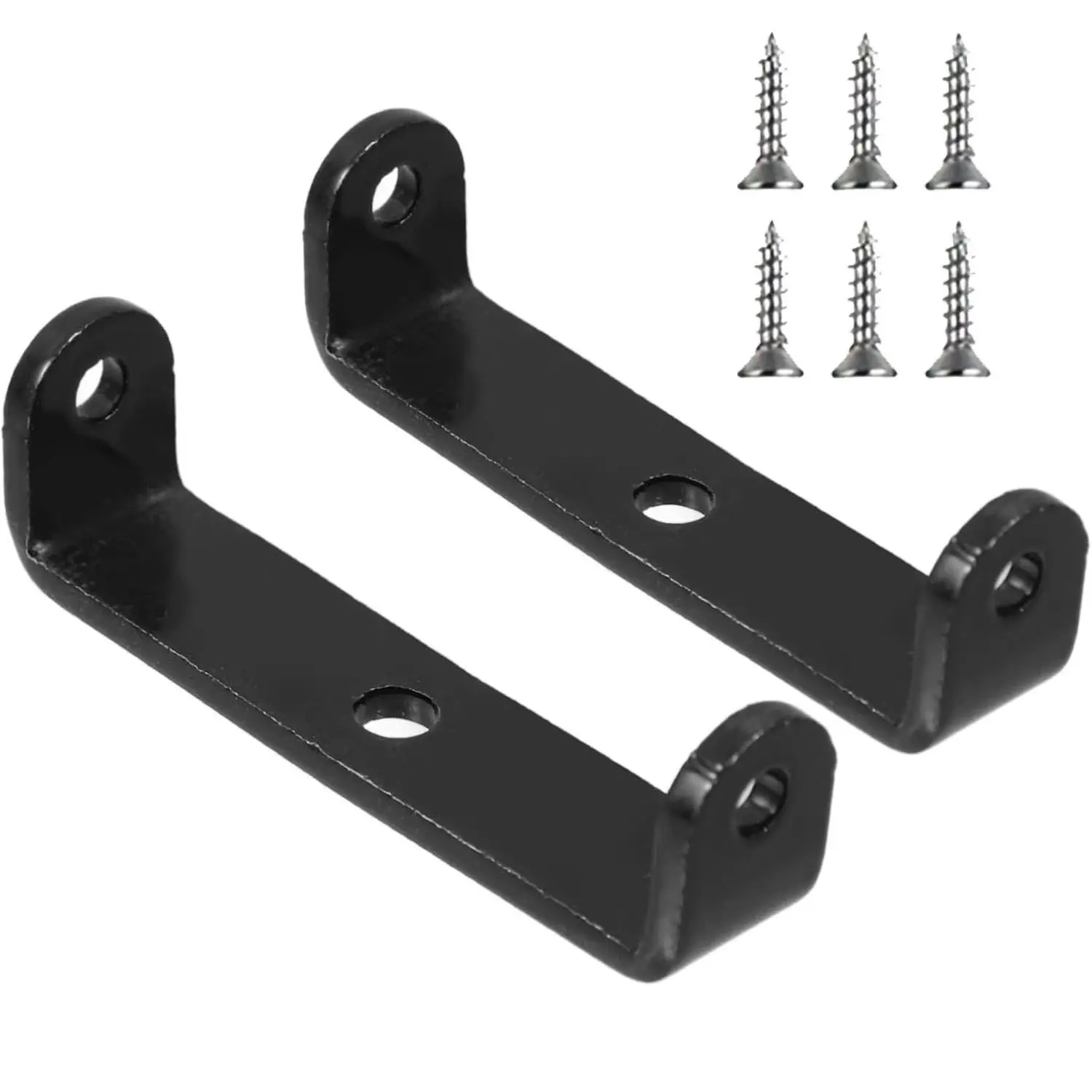 Fnansi 8pcs U-Shaped Brackets, Sturdy Metal Brackets for Shelves, Racks, and Beams, Durable Construction, Easy Installation, Reinforced Steel Bracket