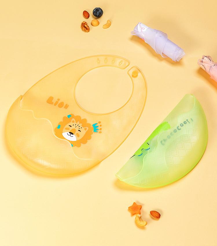 Easy Clean Silicone Bib!No More Mess During Baby Feeding 👶