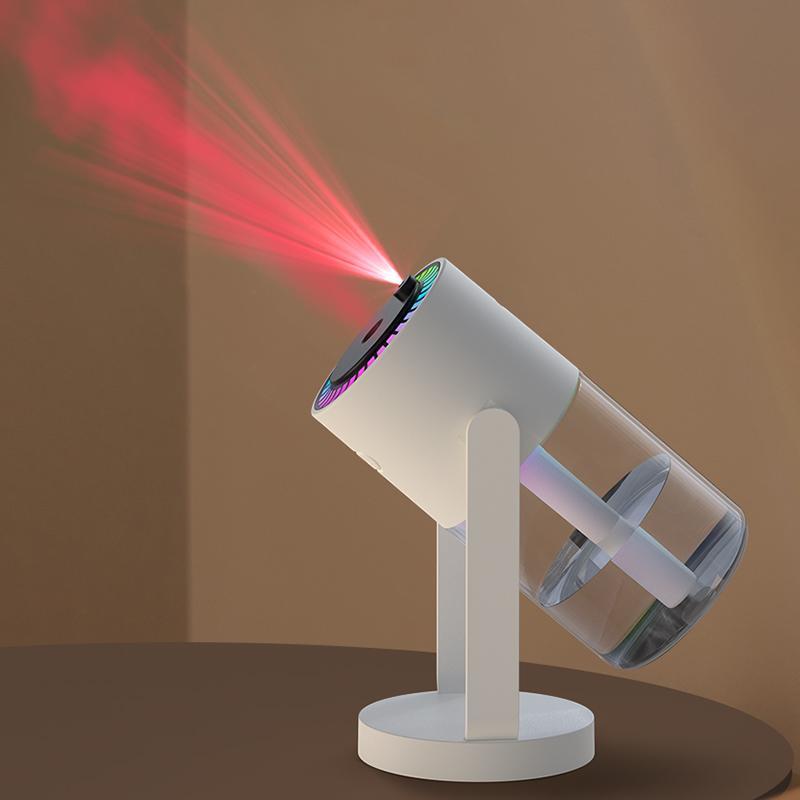 USB Powered Starry Sky Projector Cool Mist Humidifier, 1 Count Rotatable Car Air Humidifier, Household Air Humidifier for Home & Car Use