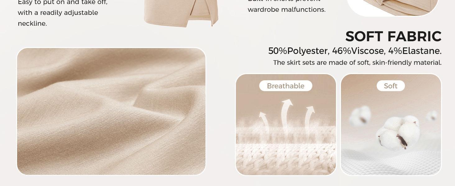 Fashare Womens 2 Piece Skirt Sets Summer Sleeveless Half Zip Sweatshirt Athletic Skorts Tennis Outfits Casual Sweatsuits