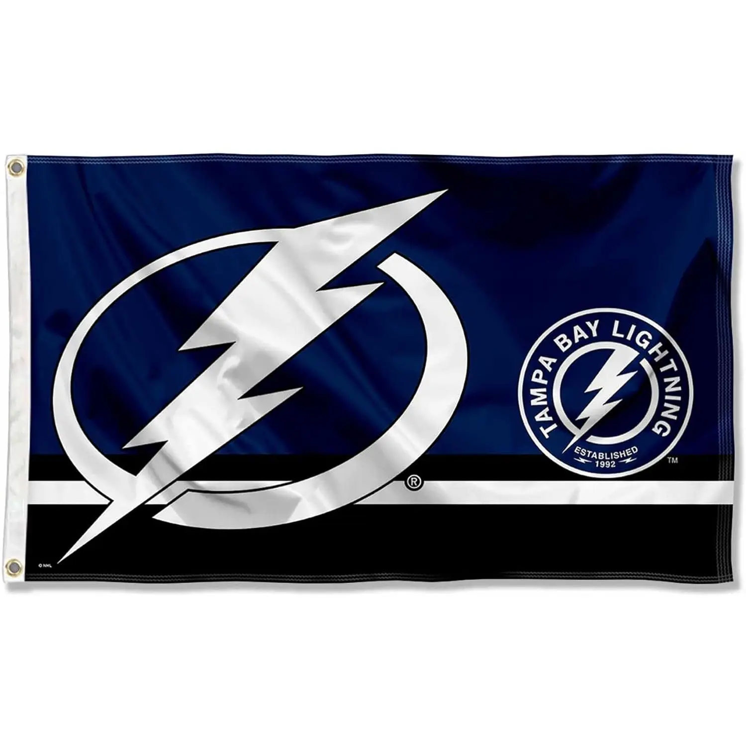 Tampa Bay Lightning Hockey Logo Insignia 3x5 ft Banner Flag, Outdoor Party & Camping Decor with Vibrant Prints flags for room