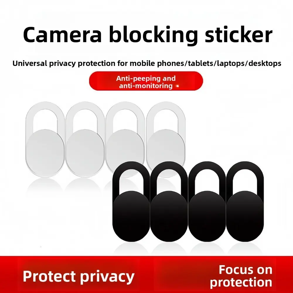 Ultra Thin Camera Cover Slider 8 Pack, Easy Apply Webcam Privacy Protector, Lightweight Universal Blocker Accessory for All Electronics
