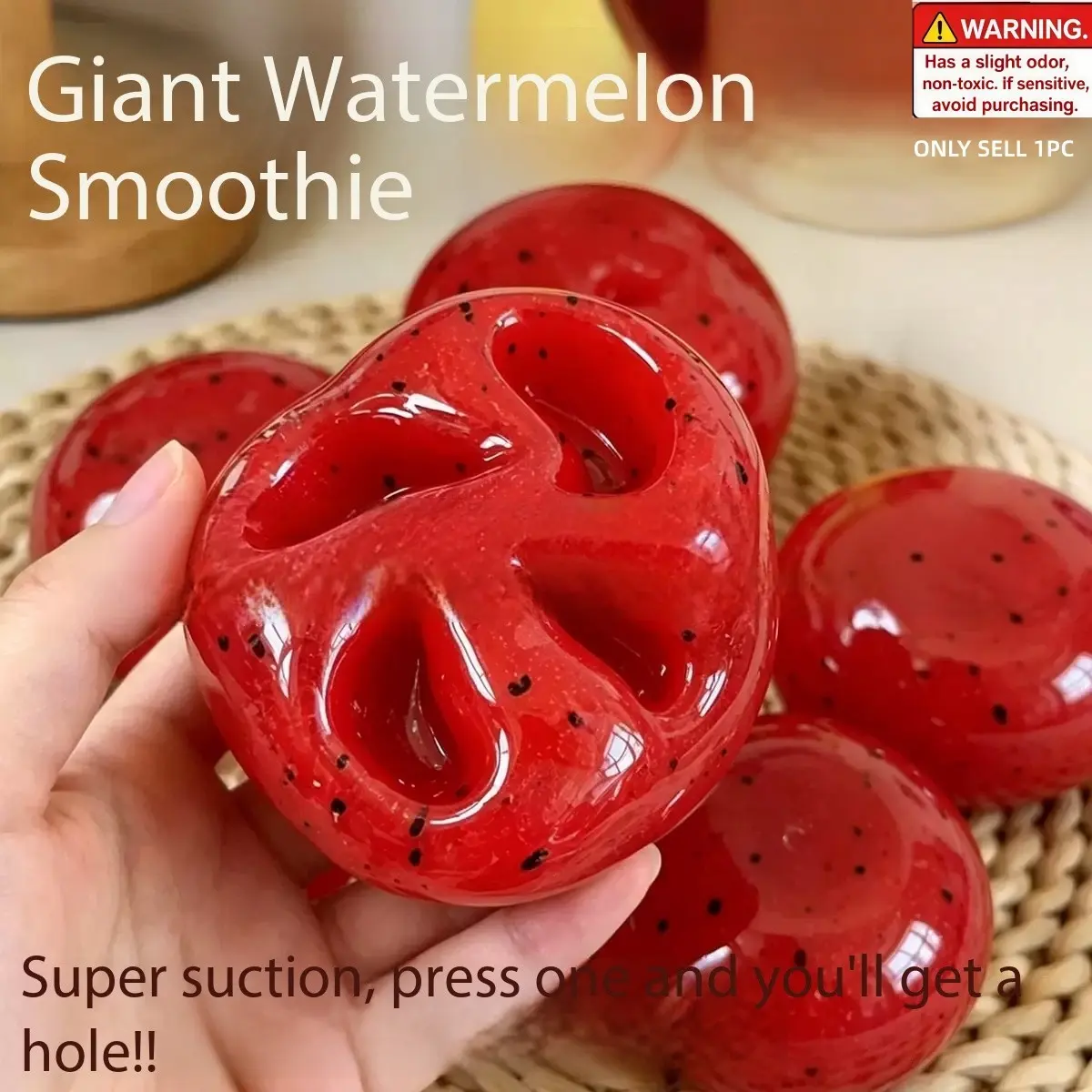 Slushy Watermelon Moldable TPR Squishy Toy, Ultra Soft ASMR Tactile Stress Relief Toy, Pocket Calming Fidget Toy for Office Adults & Kids Classroom Focus, Sensory Hand Therapy Decor, Prank Toy, Party Bag Fillers & Stocking Stuffer Gifts#TPRSquishy#ASMRToy