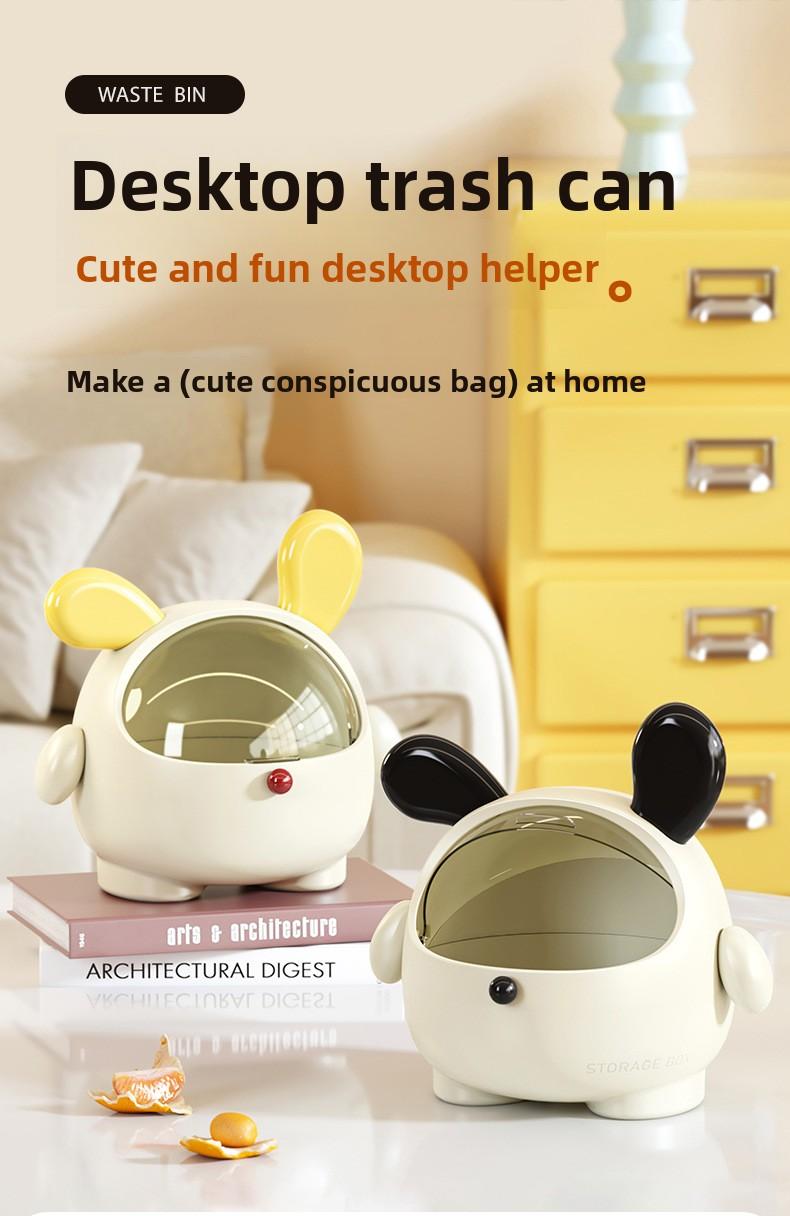 Cute Desktop Pet Christmas Candy Box Cartoon Decoration Dustproof Flip-Top Bedroom Hair Rope Jewelry Storage Box