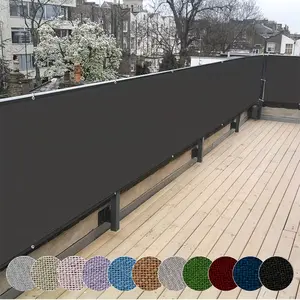 Three-Layer Composite Privacy Fence Screen, 100% Sun Block, Wind & Dust Proof, Ideal for Outdoor Patios, Balconies, Pool Decks