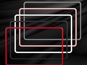 THE WELL KEPT Screen Edge Protector Frame Compatible with Tesla Model 3/Y Interior Accessories 2017-2024 Silicone Center Console Bumper Decor Protection Skin Friendly Red