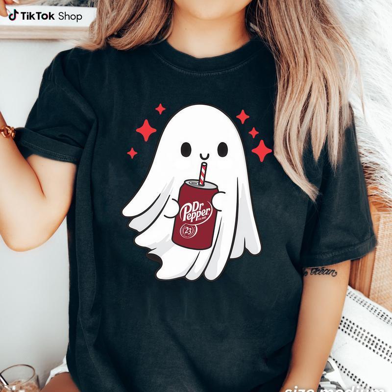 Halloween Ghost Shirt, Ghost Tee, Funny Skeleton Halloween T-Shirt, Spooky Graphic Top, Funny Paranormal Apparel, Ghost Lover Gift