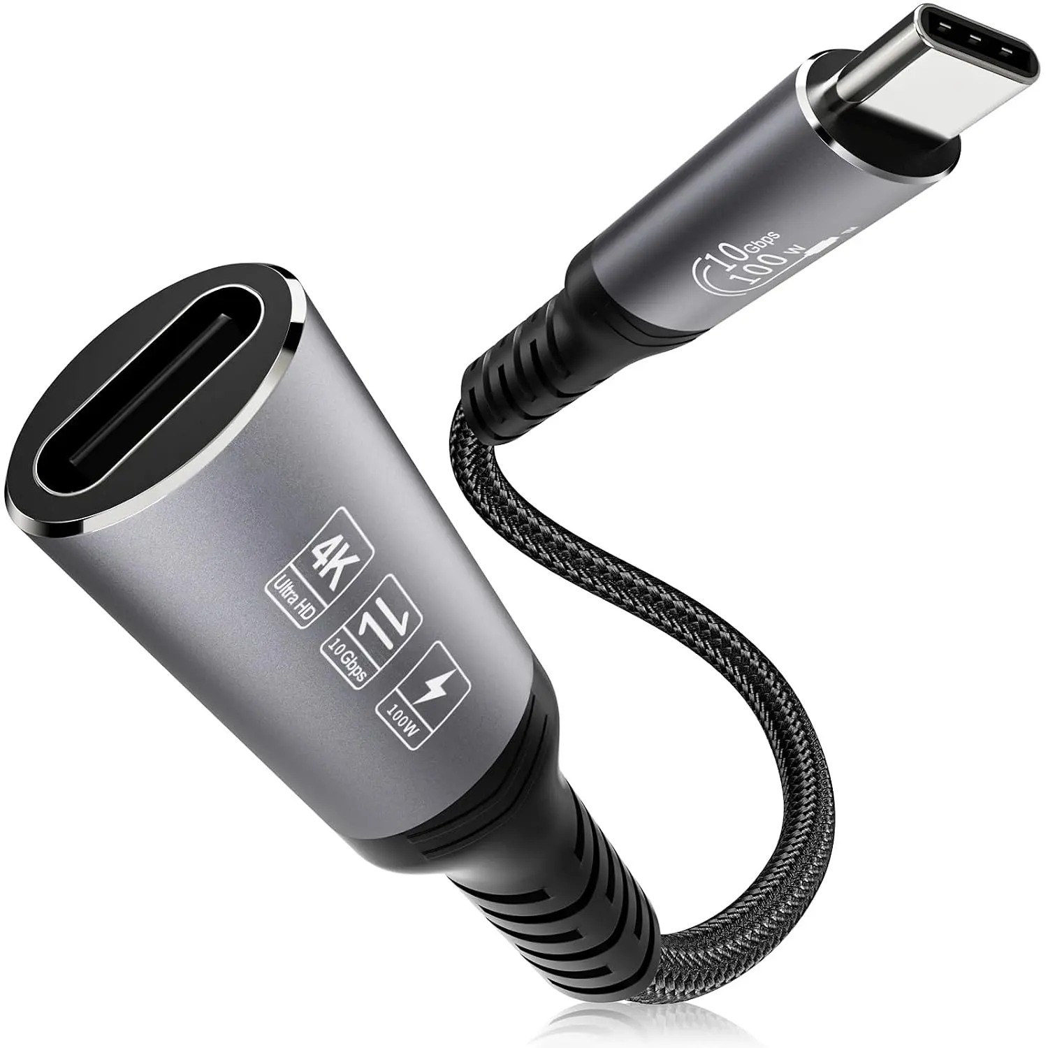 USB C Extension  - 10Gbps Data Transfer, 100W  , 4K Video Support, 1FT, 2FT, 3.3FT, 20FT Length, Compatible with MacBook Air M2 Pro, iPad Pro,  16 Series, and