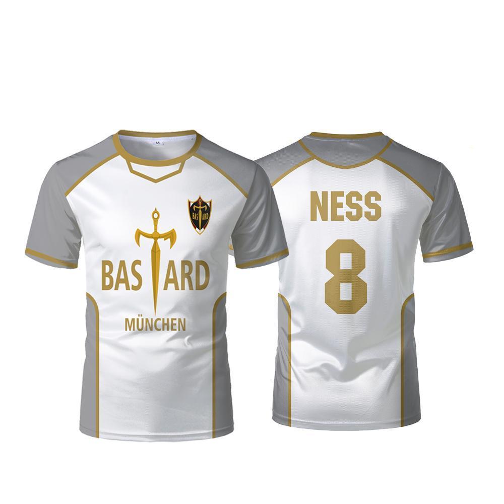 Blue Lock Bastard München Jersey Japanese Anime Kaiser Isagi Cosplay Unisex Football T-shirt Sports Casual Breathable Kid's Tops