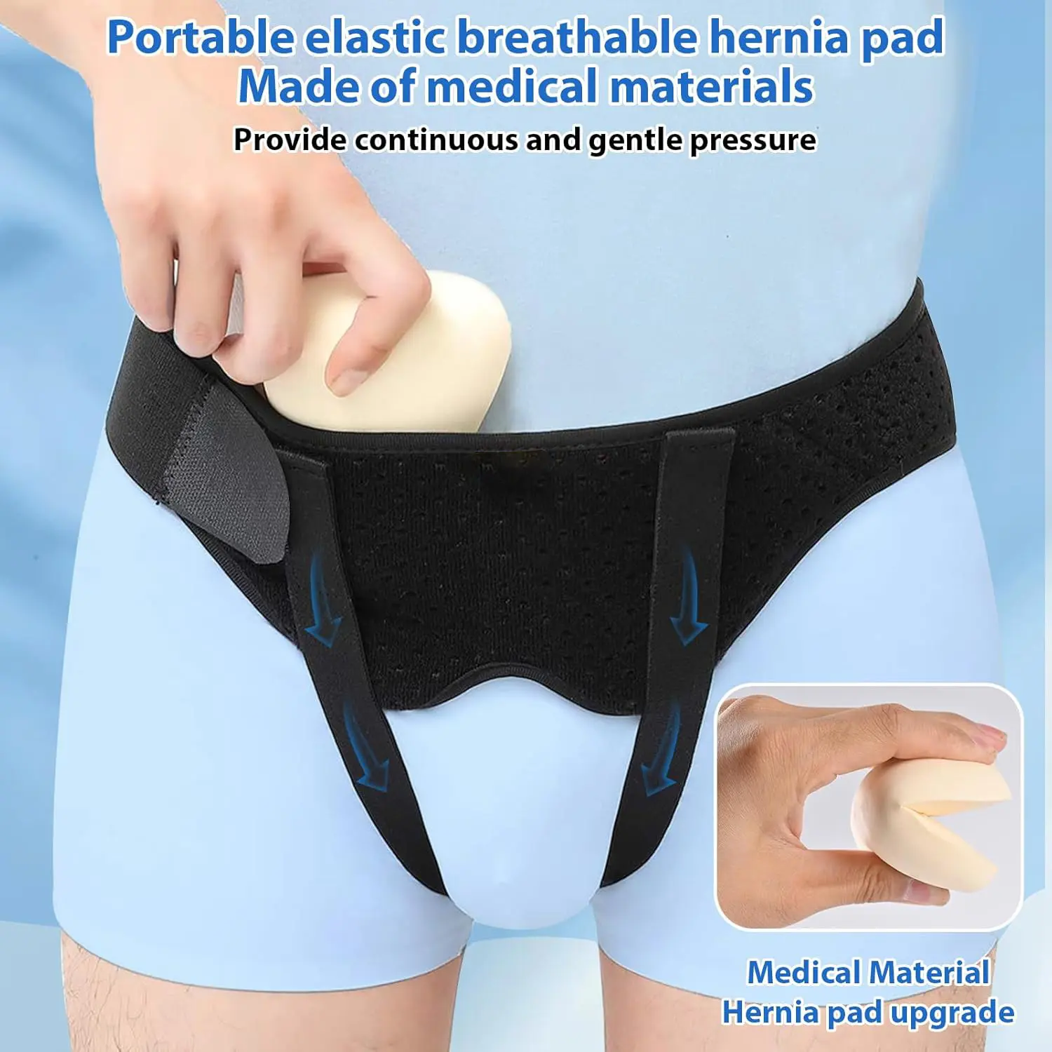 Middle-aged and elderly hernia belt Adult inguinal hernia belt Small intestine gas oblique compression fixing belt HerniaBelt