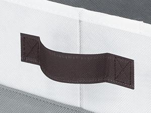 4 Pack Large Closet Storage Baskets Bins for Shelves| Fabric Closet Organizers and Storage with Handles Home Organization| Decorative Collapsible Baskets for Organizing Clothes Nursery 14"x10"