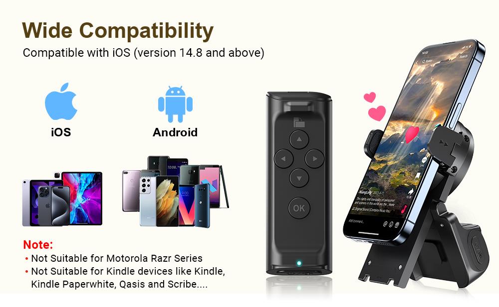 Télécommande Bluetooth pour iPhone, Android, Ipad, téléphone portable, caméra, obturateur à distance, bouton Selfie, anneau Bluetooth Télécommande Bluetooth pour iPhone, Android, Ipad, téléphone portable, caméra, obturateur à distance, bouton Selfie, anneau Bluetooth