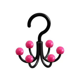 Creative and cute six claw hook with 360 degree rotation, multifunctional home hanging clothes, bag rack, hat hook, dormitory
