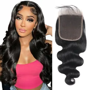 Charmanty Hair HD Lace Closure 2*6/ 4*4/5*5/ 13*4 Frontal Body Wave/ Straight/ Deep Wave 100% Human Hair 0.095mm Ultra-thin Invisible SKINLIKE HD Front Lace Closure Human Hair Pre Plucked Hairline Natural Black Closure #SpringStatements,summerhairstyles