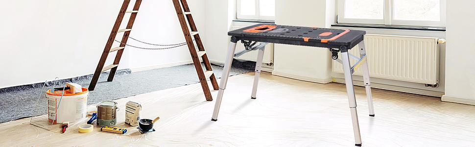 TECSPACE Stainless Steel Worktable Workstation (48 x 24 Inch) multi function workbench