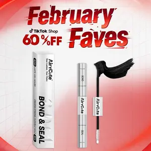 AiryCute Lash Bond Seal Remover | 2-IN-1 POWER DUO | Strong Hold, Waterproof & Remover-Safe for Flawless Lashes| Lash Bond Seal Remover for Lash Clusters | Latex-Free Waterproof Long-Lasting for Sensitive Eyes Pool-proof