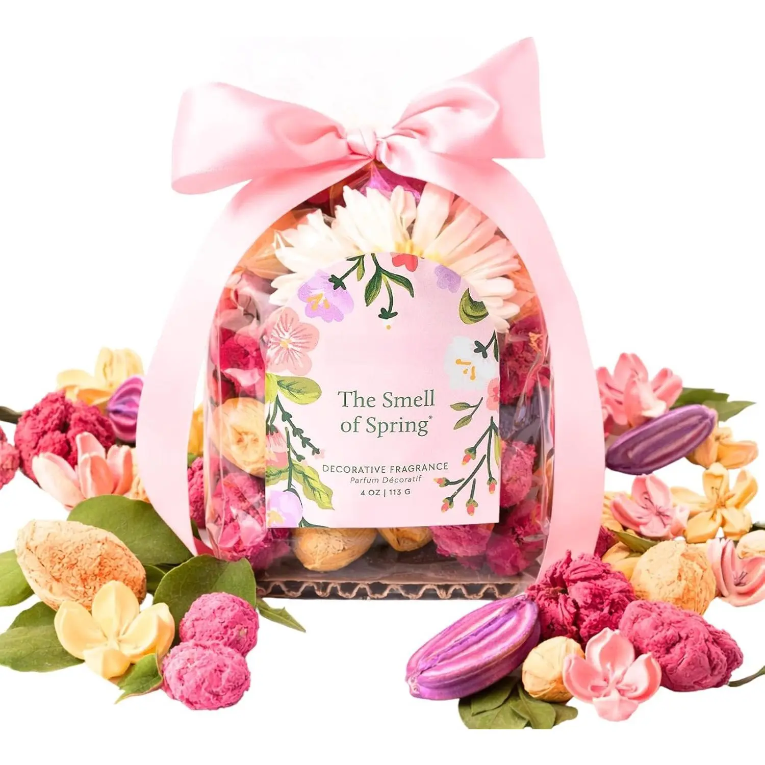 The Smell of Spring Scented Mini Potpourri Bag Floral Decorative   Decor Sachet Dried  Botanicals Long Lasting Room Freshener Catchall Bowl Filler Decoration Gifts 4oz