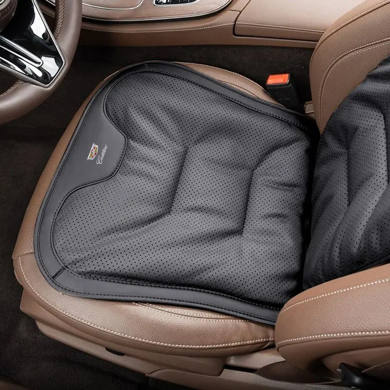 Car Front Seat Cushion Anti-Slip Breathable, Protective Cover for Cadillac Logo, Car Interior Styling Accessories, Comfortable and Durable