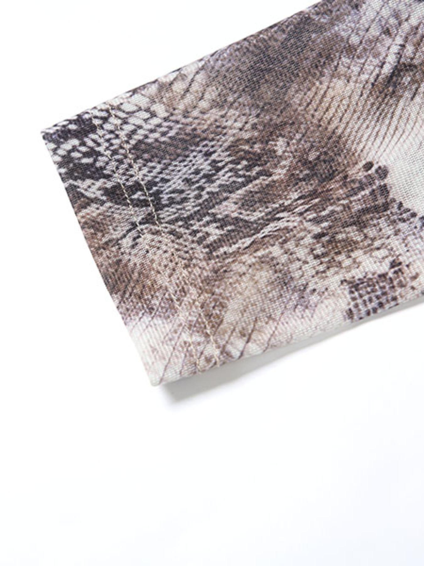 Women's Snake Print Halter Neck Dress, Sexy Backless Bodycon Midi Dress, Fall Fashion Sleeveless Party Dress, Casual Wear