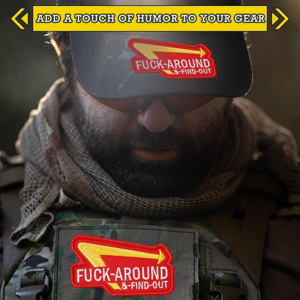 Embroidered Patch with Hook & Loop Backing, Funny Letter Pattern Patch for Personalizing Backpacks, Vests, Jackets, Jeans, Hats, Helmets, Funny Letter Appliques