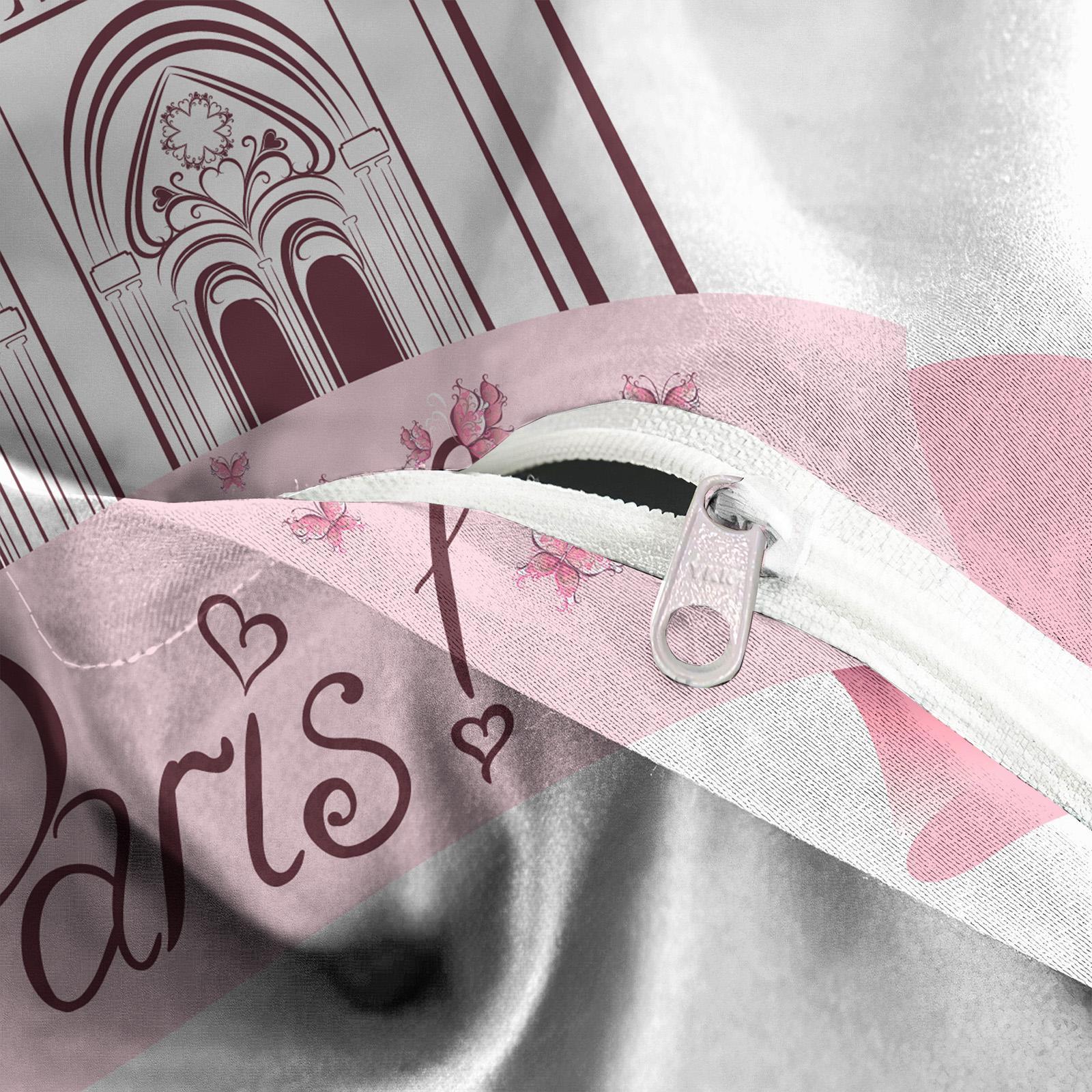 Eiffel Tower Pattern Bedding Set, 1 Count Quilt Cover & 1/2 Counts Pillowcase without Filler, Comfortable Decorative Bedding Set for Home Bedroom, Soft Bedding Sets