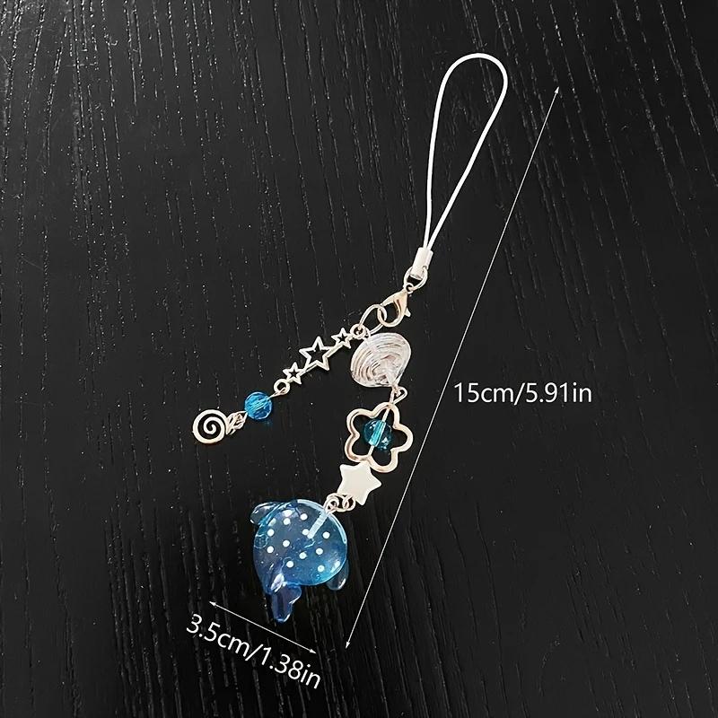 Cute Shark Design Phone Chain, Handmade Resin Phone Lanyard, Fashion Phone Charm for Women & Girls, Mobile Phone Decoration Accessories, Acrylic Charm, Phone Accessory