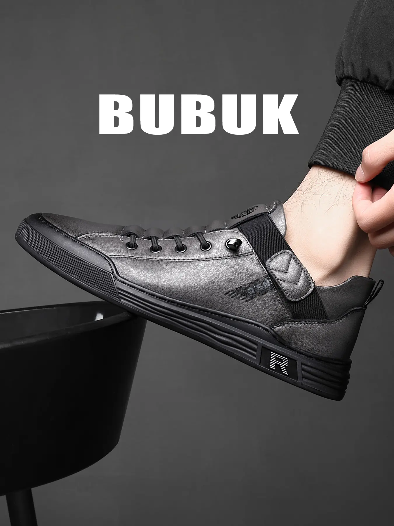 Bubuk Men's Outdoor Sports Hiking Footwear Casual Shoes, Ideal for Hiking, Rock Climbing, and Leisure, Fashionable Low Top Trendy Sneakers