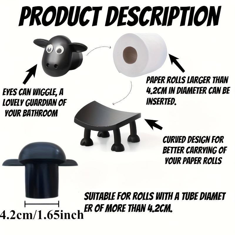 Sheep Design Toilet Paper Holder, 1 Count Modern Bathroom Tissue Storage Stand, Bathroom Accessories, Home Organizer for Bathroom, Bathroom Decor Supplies
