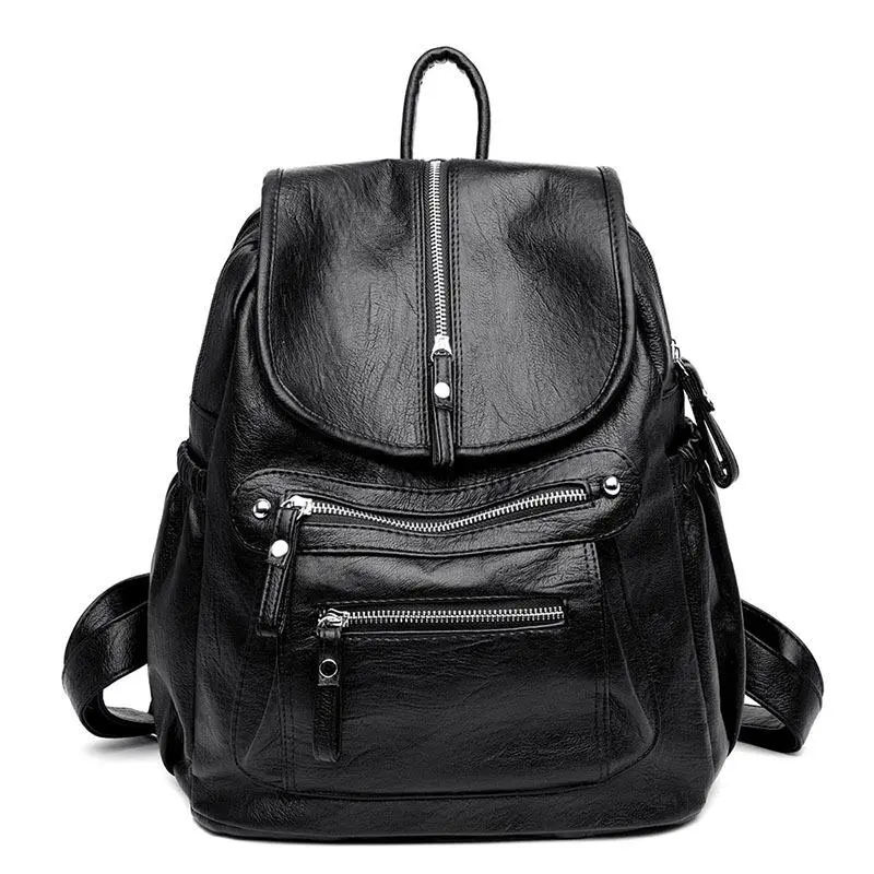 BIGWIG Unisex Lightweight Vintage Minimalist Plain Backpack - Business Commute, Travel Work, Spacious Multi-Pocket, Adjustable Padded Straps, Durable Wear-Resistant Fabric, Zippered Closure for Campus Daily Use, Business Commute Backpack, Travel Work Back