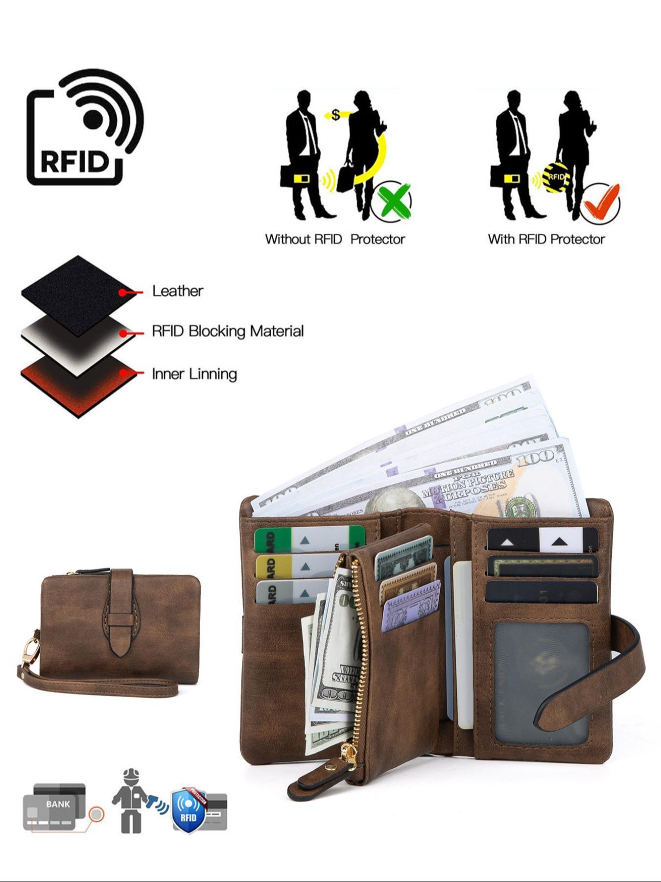 Women's Fashionable Solid Color Zipper Short Wallet, Casual Versatile Handheld Coin Purse, Trendy All-match Designer Wallet for Daily Use, Commuter Purse