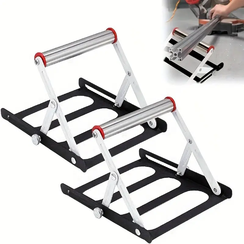 Adjustable Cutting Machine Stand, 45-130mm Height, Foldable Stainless Steel Non-Slip Base, Portable Tripod Auxiliary Holder