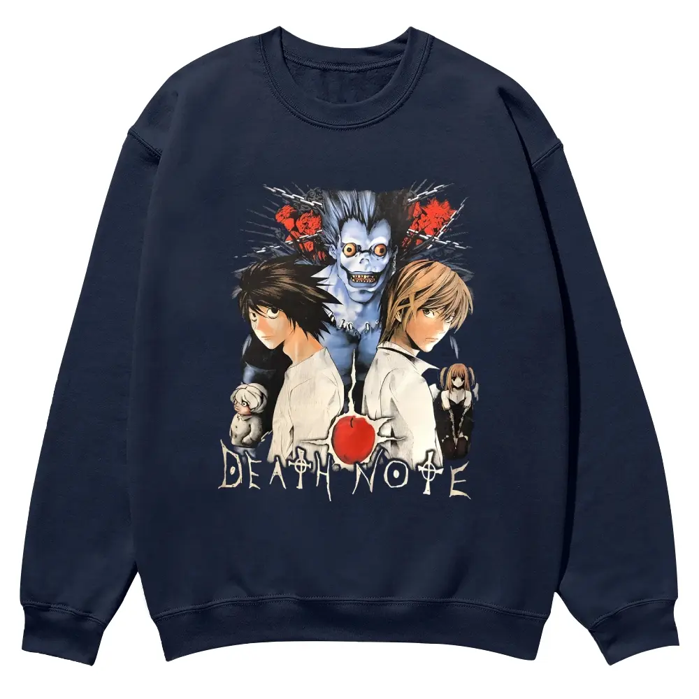 [Vtg90s] Anime 90s Graphic Crewneck Sweatshirt Men’s Funny Graphic Pullover Vintage Streetwear Oversized Sweatshirt Men Casual Vacation Outfit Long Sleeve Top