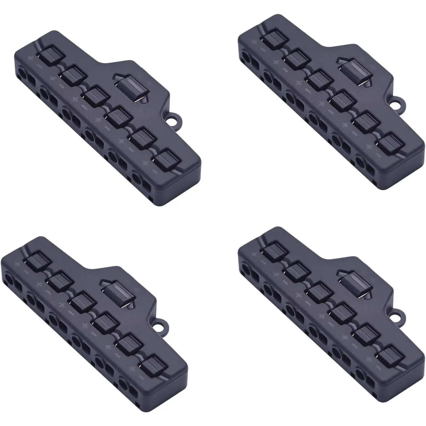 4PCS 6-in-1 Wire Splitter Connector for LED Lighting, Miniature Models, Street Lights, Dollhouse Lights