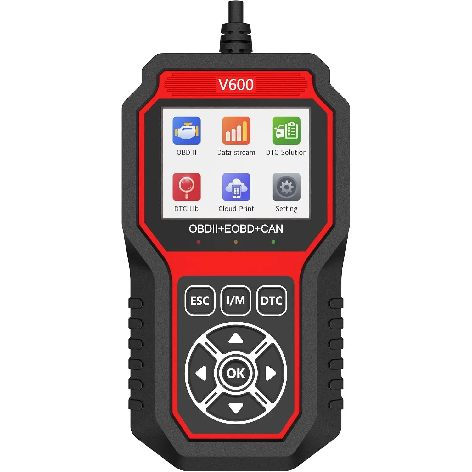 V600 OBD2 Scanner,  Code Reader for Check Engine Light, Automotive OBD II Scanner Fault Diagnosis, Adapt to OBD2 Protocol Models