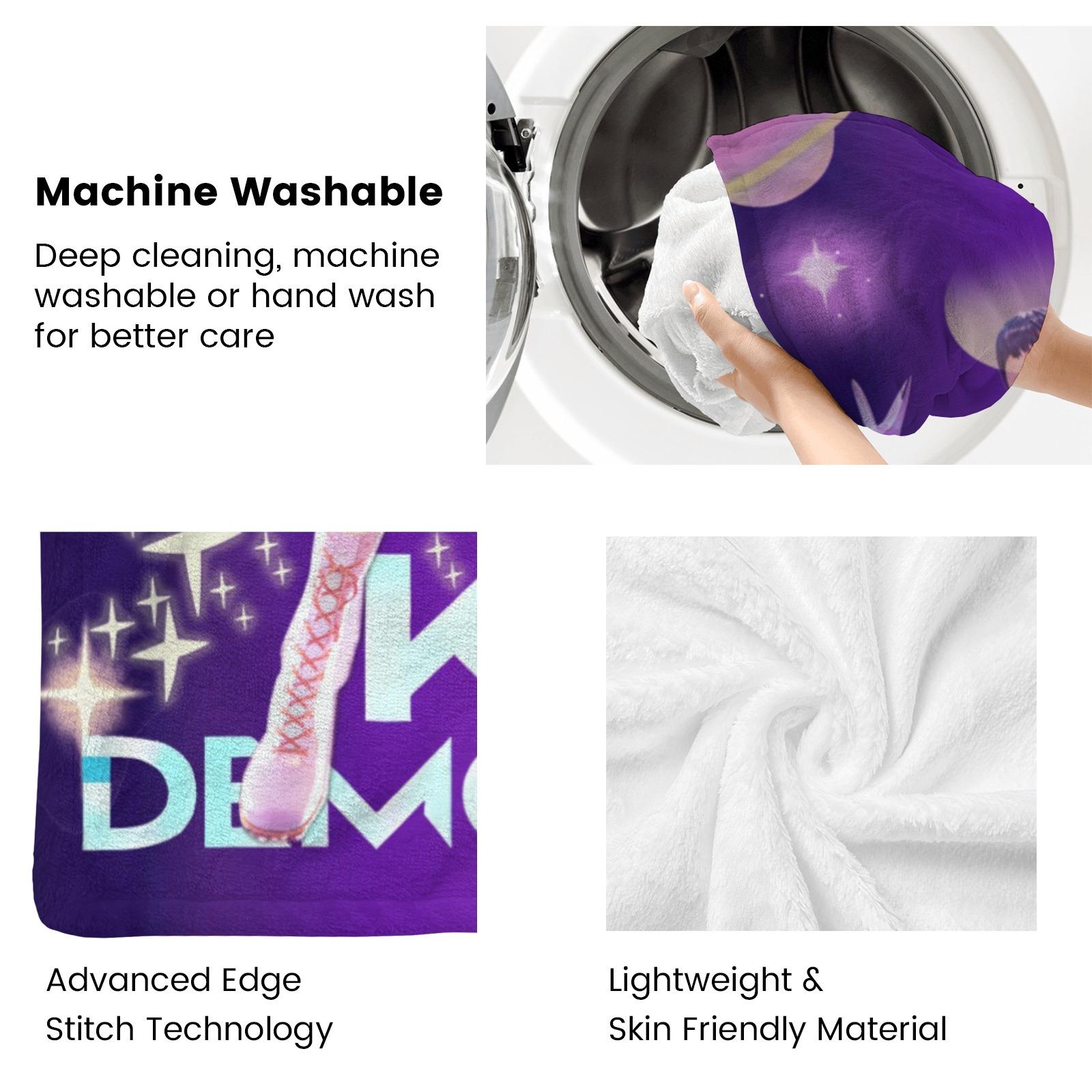 Kpop Devil Hunter Anime Plush Blanket, A Warm Nap Blanket,Suitable for Sofas, Beds, and Lounge Chairs, Suitable for All Seasons, and A Christmas Gift for Family and Friends.Mira Rumi Joey Blanket, Cozy Kpop Fangirl Gift