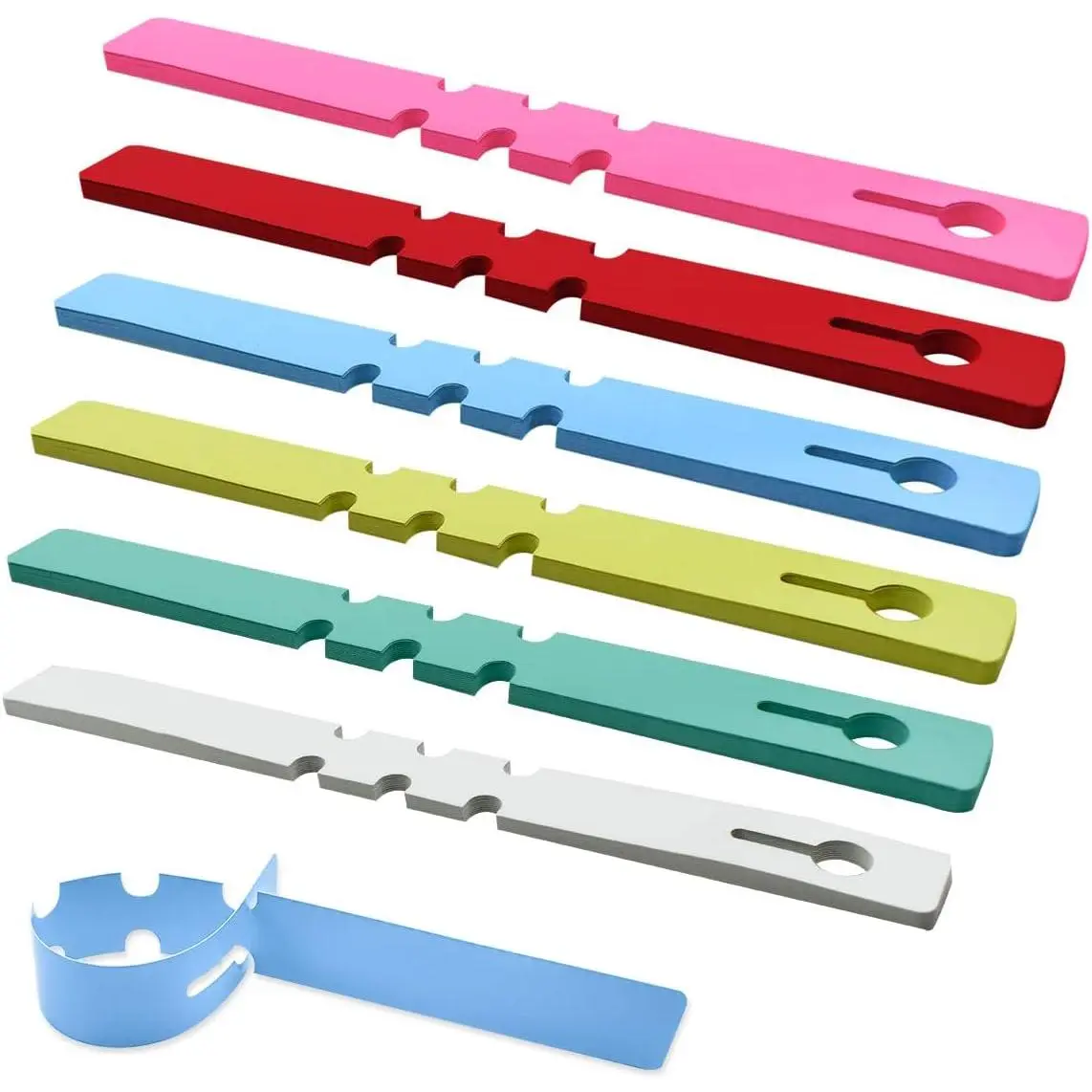 120 count Plastic  Labels Wrap Around  Tree Tags  Adjustable  Garden Stakes Markers  Flower Signs with Large Writing Surface Colorful Outdoor  Tags (6 Colors)
