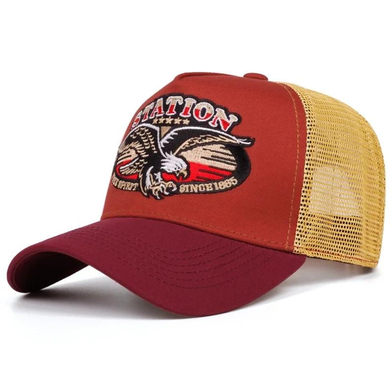 Hot Sale Unisex Summer Fishing Cap Breathable Mesh Trucker Hat Men Women Big Fish Fisherman Sports Snapback Hat Outdoor Cap