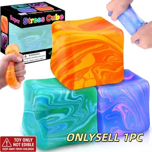 New ripple-shaped fidget cube maltose stress-relief toy, Stress Relief Fidgets, made of ultra-soft TPR material, a slow-rebound stress-relief toy suitable for both adults and children in any setting, ideal as a holiday gift