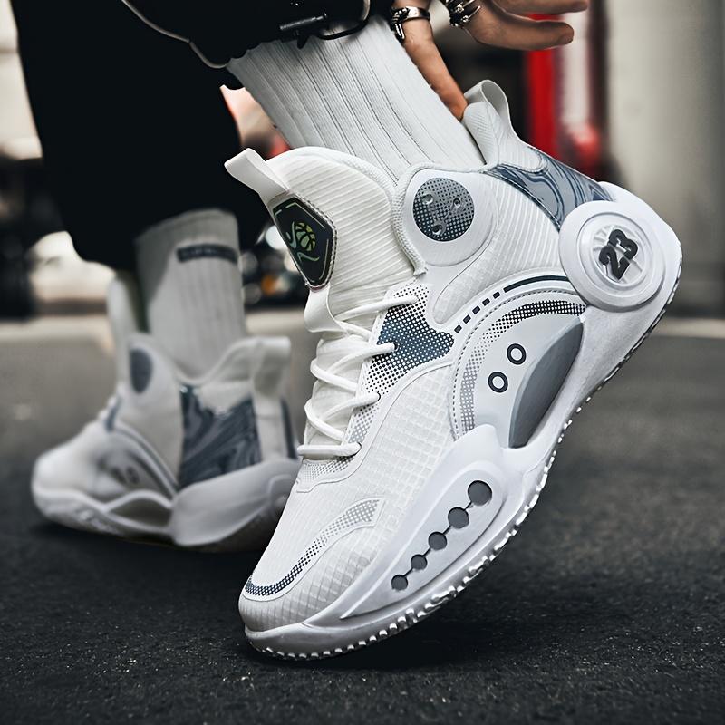 (New)Men'S High-top Basketball Shoes |     Anti-slip, Wear-resistant, Breathable sneakers for Outdoor Street Fashion Trend, Youth Boys' Sports Competition Training Shoes for Adults