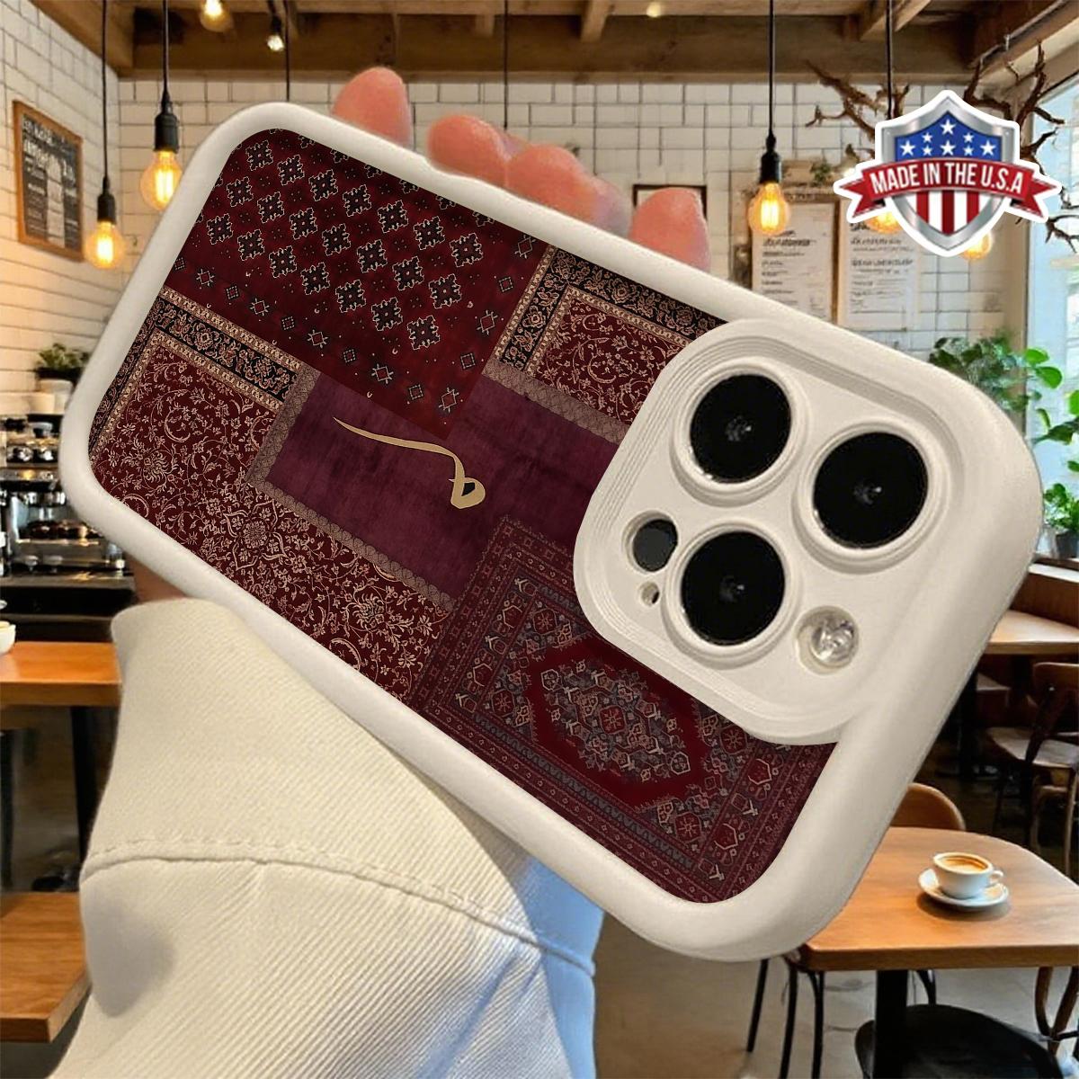 Vintage Persian Patchwork Pattern Design Case for iPhone 17 16 15 14 Pro Max 13 12 11 XR XS Plus Air Slim Shockproof Anti Drop Protective Lightweight TPU Cover