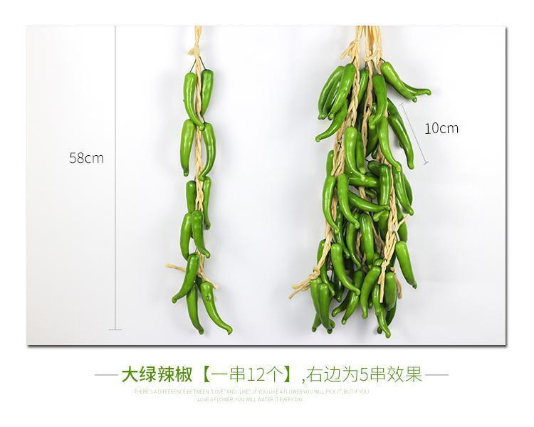 Simulation Fruit Vegetable String Artificial Fruits Foam Model Farmhouse Hotel Hanging Photography Prop Pendant for Decoration